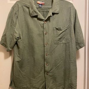 Havana Jack Cafe XL- Mens Green Dress Shirt
